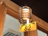 LOT: 12-BLACK CYLINDER LANTERN PENDANT CEILING LIGHT FIXTURES