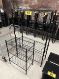 LOT OF 2-BLACK WIRE STORAGE RACKS: 36