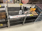 BID PRICE X 4 - (4) S/S WIRE STORAGE RACKS, 3-SHELF, 25