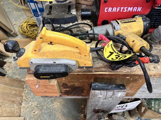 LOT: 2-DEWALT TOOLS DW675 PLANER & DEWALT DW290 1/2" IMPACT DRILL