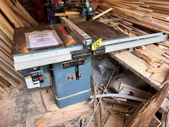 1996 JET 10" CABINET TABLESAW JWCS-10, 2HP, 1PH, 230V