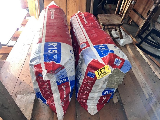 MISC. INSULATION: ROCKWOOL R15, 16", ROLLS OF R-19 INSULATION, 2" INSULATION BOARD