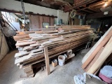 LOT OF LUMBER IN MACHINE SHOP, INCLUDES: 2-12