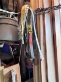 LOT: 6-ASSORTED LIFTING STRAPS, CHOKERS