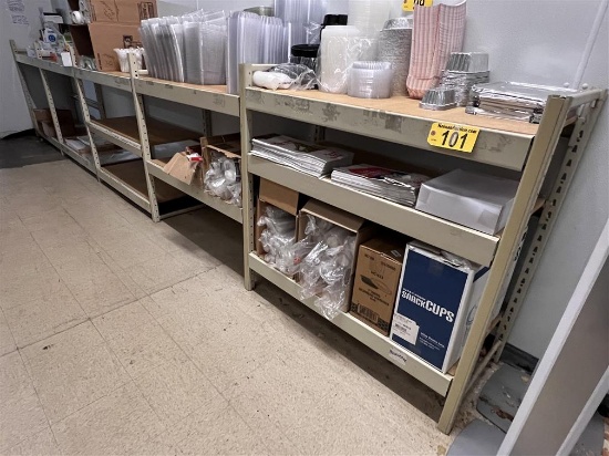 LOT: 11-SECTIONS OF 50"W X 48"H X 22"D HEAVY DUTY SHELVING