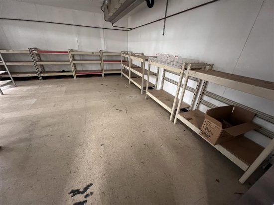 LOT: 12-SECTIONS OF 50"W X 48"H X 22"D HEAVY DUTY SHELVING