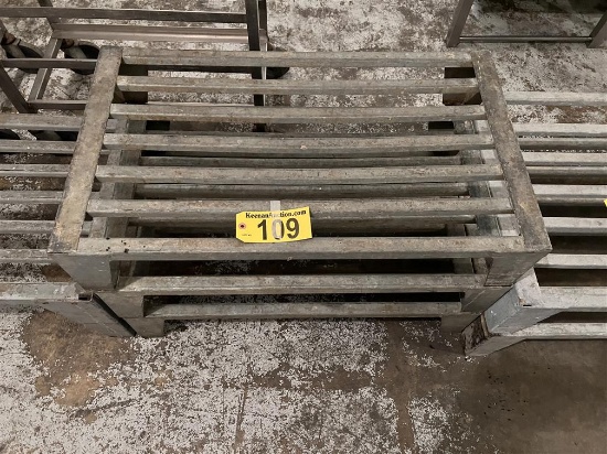 $BID PRICE X 3 - (3) GALV DUNNAGE RACKS. YOU WILL BE CHARGED 3 TIMES YOUR BID