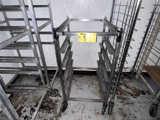 ALUMINUM SHEET PAN CART, 6-PAN, 18" X 26"