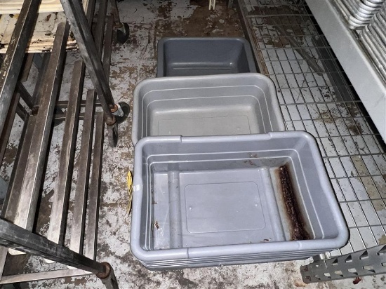 $BID PRICE X 9 - (9) PLASTIC BUS TUBS. YOU WILL BE CHARGED 9 TIMES YOUR BID