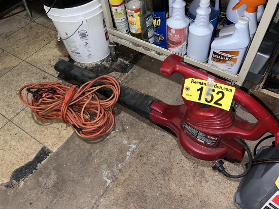 TORO ELECTRIC LEAF BLOWER W/ EXTENSION CORD