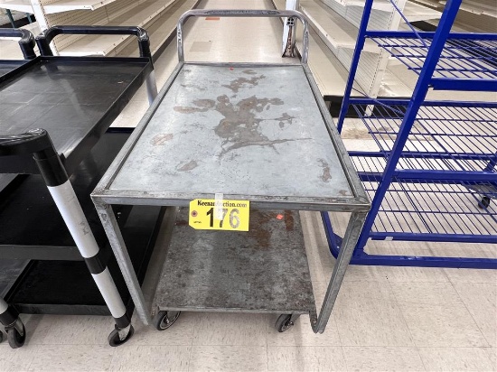 2-SHELF GALVANIZED STOCK CART