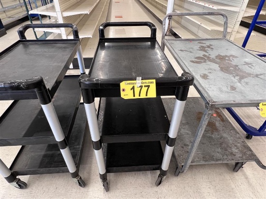 3-SHELF POLY BUS CART