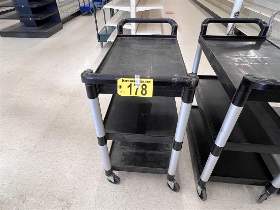 3-SHELF POLY BUS CART