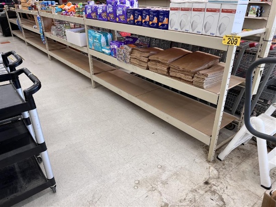 LOT: 4-MADIX HEAVY DUTY STOCK RACKS, 8'W X 2'D X 4'H