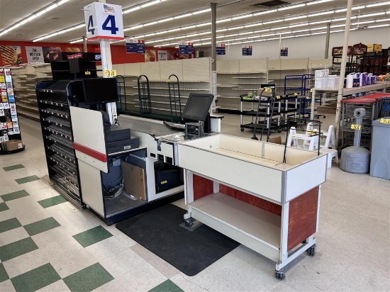 2014 4-LANE CHECK STANDS W/ NCR REALPOS SYSTEM: