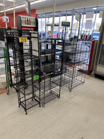 LOT OF 4-ASSORTED WIRE MERCHANDISERS