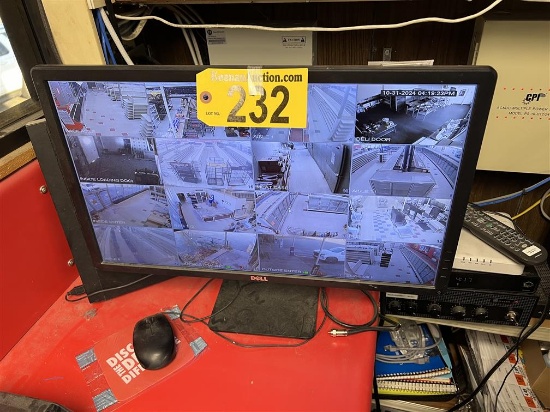 IC REALTIME 16-CAMERA SECURITY SYSTEM, DELL MONITOR