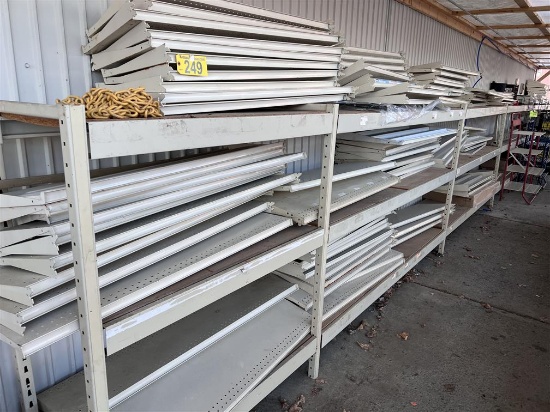 LOT: 139-ASSORTED GONDOLA SHELVES W/ SHELVING COMPONENTS