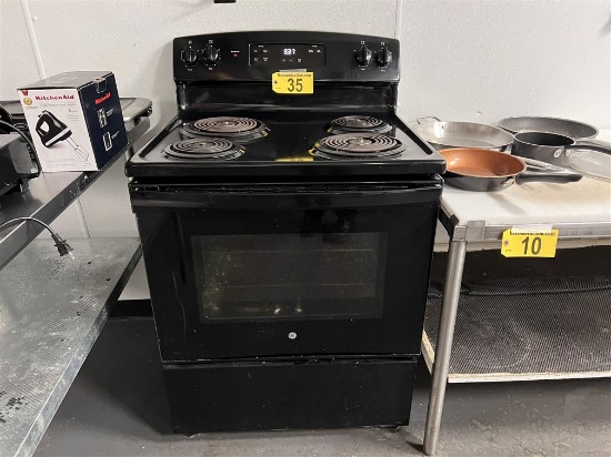 GE 4-BURNER ELECTRIC RANGE/ OVEN