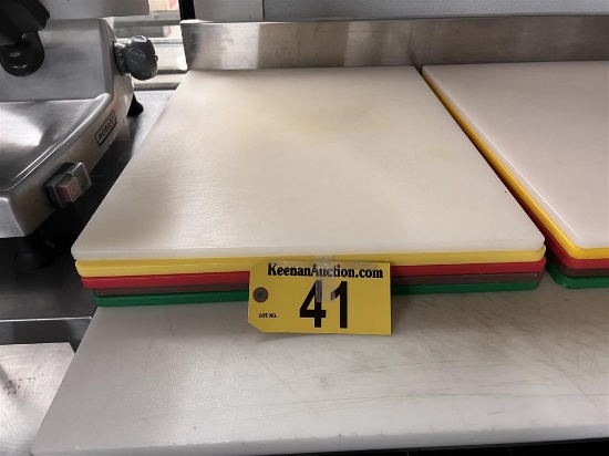 SET OF 5-POLY CUTTING BOARDS, 24" X 17.75"
