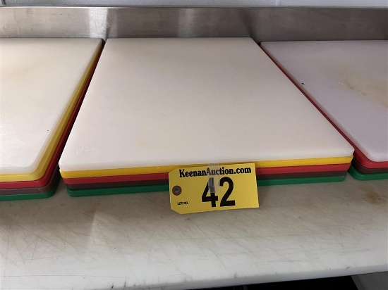 SET OF 5-POLY CUTTING BOARDS, 24" X 17.75"
