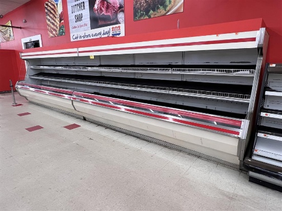 WARREN-SHERER 24'5" AIR-DEFROST OPEN-FRONT DISPLAY CASE, MODEL M4AG-12U (12', 12')