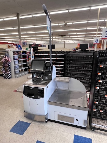 2021 NCR FASTLANE SELFSERV R6L PLUS SELF-SERVICE CHECK STATION W/ RH 2-BAG BAGWELL
