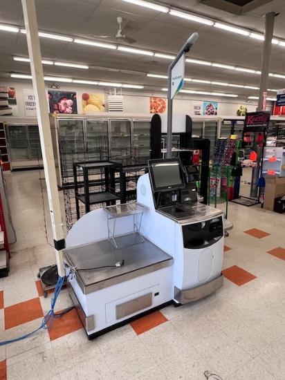 2021 NCR FASTLANE SELFSERV R6L PLUS SELF-SERVICE CHECK STATION W/ LH 2-BAG BAGWELL