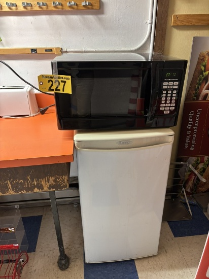 CONTENTS OF OFFICE: MINI REFRIGERATOR, MICROWAVE, OFFICE SUPPLIES, MISC.