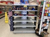 4' X 4' X 6.5' GONDOLA END CAP MERCHANDISER, 6-SHELF