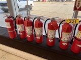 $BID PRICE X 6 - (6) BADGER MODEL 10MB-8H 15LB. FIRE EXTINGUISHERS.