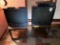 LOT: 2-PC END TABLE SET W/ SANYO & SHARP TELEVISIONS