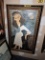 FRAMED CANVAS TEXTURED OIL PAINTING: EGYPTIAN WOMAN