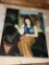 CANVAS OIL PAINTING: WOMAN SMOKING
