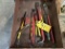 LOT: 9-ASSORTED PRY BARS & CHISELS