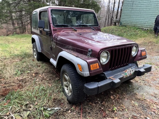2002 JEEP WRANGLER X HARD-TOP, 4WD, 2-DOOR, 181,631 MILES, VIN: 1J4FA39SX2P709402