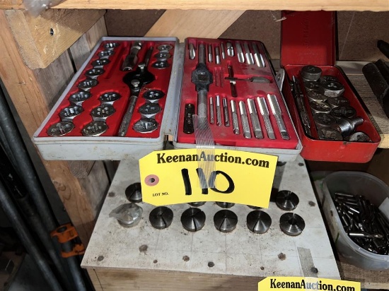 LOT: 3-SETS ASSORTED TAPS, DIES