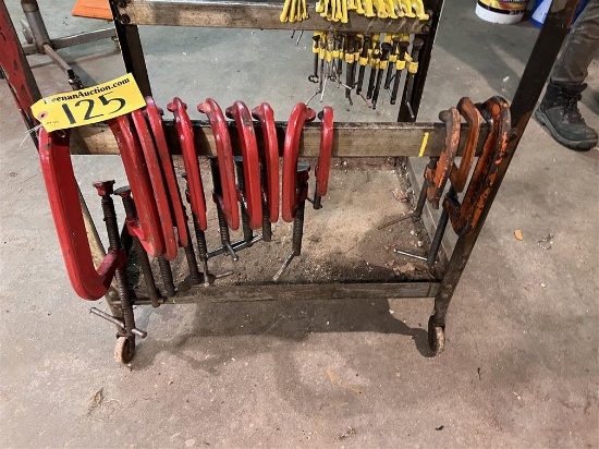 13-ASSORTED C-CLAMPS