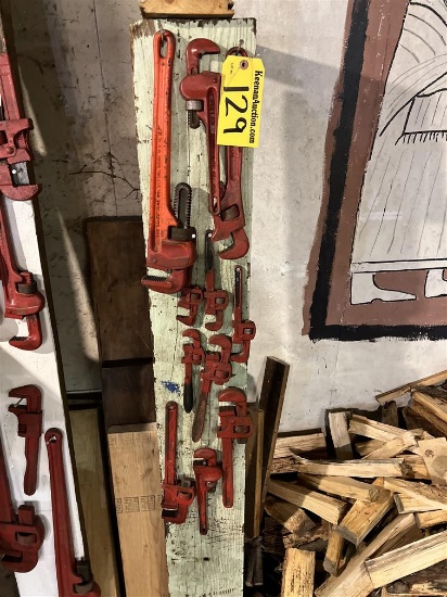 LOT: 11-ASSORTED PIPE WRENCHES