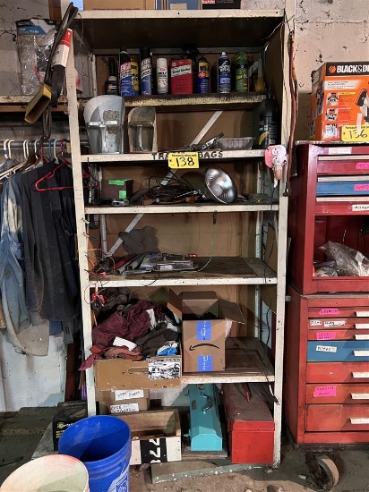 6-SHELF PARTS RACK & CONTENTS: