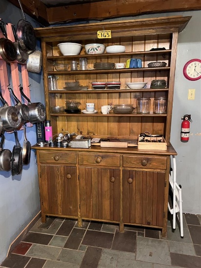 CHINA HUTCH, 59" X 20.5" X 82"H
