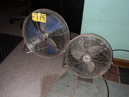 LOT OF 2-FLOOR FANS