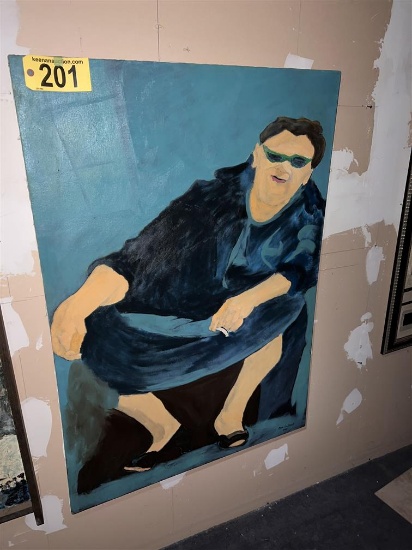 CANVAS OIL PAINTING: MAN IN ROBE