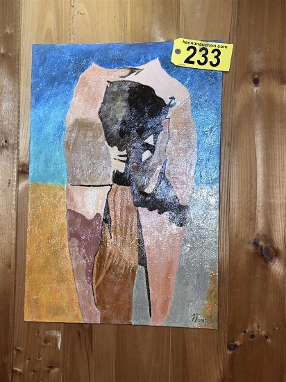 CANVAS OIL PAINTING: HEAD IN LAP