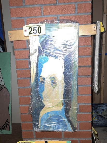 CANVAS OIL PAINTING: CRYING WOMAN
