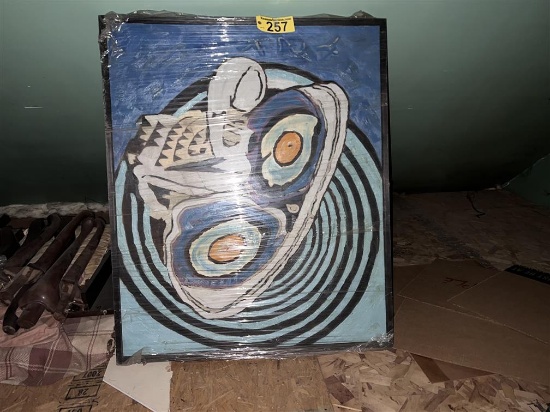 FRAMED CANVAS OIL PAINTING: Y2K
