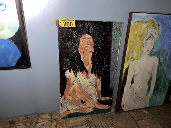 CANVAS OIL PAINTING: PREGNANT WOMAN