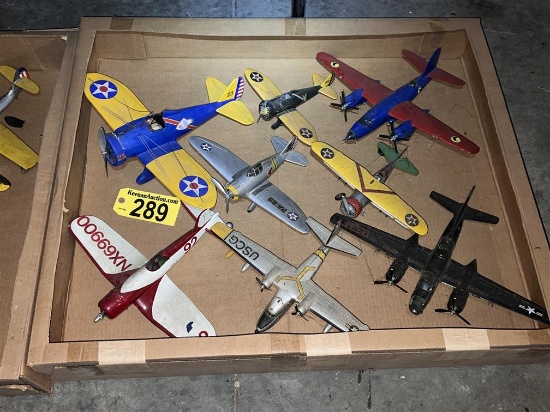 LOT OF 8-ASSORTED MODEL AIRPLANES