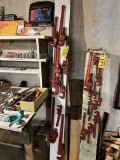 LOT: 9-ASSORTED PIPE WRENCHES