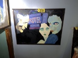 FRAMED CANVAS OIL PAINTING: THE GALLANT MOTEL